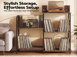 Artiss Record Player Stand with Vinyl Record Storage Turntable Stand MET-RPS-26128-RB