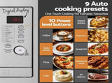 Devanti Built In Microwave Oven 30L Grill Air Fry Convection Silver MIO-IN-RR00-BK