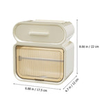 2-Pack Wall Mounted Tissue Box Holder with Durable, Wear-Resistant Design for Bathroom and Kitchen V1192-AZ-W-28354