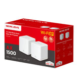 Mercusys Halo H60X AX1500 Whole Home Mesh Wi-Fi 6 System, 300 Mbps at 2.4 GHz , 1201 Mbps at V1202-V2-NWMS-HALOH60X-2