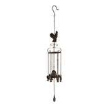 Cast-Iron Bell w Hanging Chooks 82cm V637-06859CHK