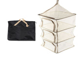 Hanging Drying Net Foldable 4 Layer Portable Multifunction Mesh Drying Rack for Fish Vegetable V1294-YM0901-3117240229813