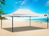 Instahut Gazebo Pop Up Marquee 3x4.5 Folding Tent 500D Oxford Fabric White GAZEBO-T-3X45-F-WH