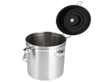 Stainless Steel Coffee Bean Airtight Canister Tea Dried Fruits Storage Container 1.8L V1294-YM0901-3118200204211