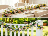 6.5 Ft Spring Summer Flower Vine Garlands Artificial Wildflower Wisteria Lavender Daisy Garland Not V1258-DP02-WO-60