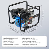 Gasoline Engine Water Pump Gas Powered Transfer Pump 50 mm 6.5HP 4-Stroke V952-FDJQDBKZJ2YCXT4BJV0