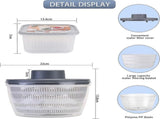 Automatic Electric Salad Spinner, Rechargeable Quick Lettuce Dryer V1263-JX-5381