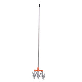 Manual Rotary Cultivator Tool Stainless Steel Teeth Adjustable Handle Garden Hand Tiller for Lawn V1294-YM0901-3111240320711