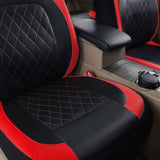 Full Set Car Seat Covers, Premium Waterproof PU Leather Cushion Protectors, Split Front and Rear V1192-AZ-W-9849