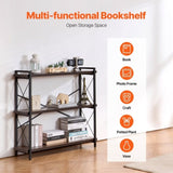 VEVOR Metal Bookshelf Rustic Bookshelf 3-Tier for Living room Bedroom & Office V952-JSSJZFXJSM3CACNDMV0