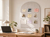 Felt Bulletin Board, Tool Free Easy Assembly, Customizable Layout, Soft Sophisticated Solid Color V1369-AZ3-W-12052