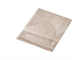 Khaki Luxurious Paisley Jacquard Throw Blanket - Soft Wool Blend with Tassels, 120x150cm, V888-ELOSUNG27669