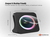 Tooleroo USB Rechargeable Desktop CD Player Speaker Bluetooth Portable Black V238-SUPDZ-41319004274768