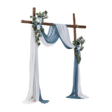 VEVOR Artificial Wedding Arch Flowers Kit Blue With 2 Pcs Flowers 2 Pcs Drapes V952-HLGMHTJ4JTLS5XC9FV0