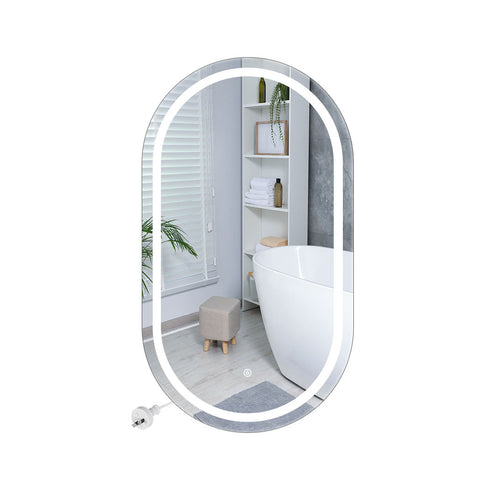 EMITTO LED Wall Mirror Oval Anti-fog 50x75cm DECO1012-50X75