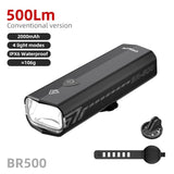 500 Lumen USB Rechargeable Bike Light Black V728-OBA1005007477013135