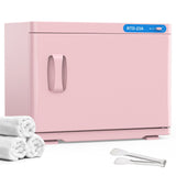 Pink 23L Hot Towel Warmer Cabinet with UV Sterilizer for Salon and Home Use LSB-59262
