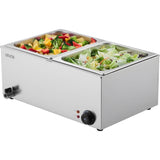 VEVOR Commercial Electric Food Warmer 3-Pan Countertop Buffet 16L Bain Marie V952-SYSPBWQPTK11ZOOJ0V3