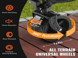 Foldable Double Decker Wagon, 400L Collapsible Wagon Cart with All-Terrain Wheels, Heavy Duty V952-ZDHYBXSSTCHSXALL9V0