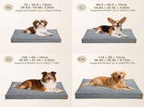 Washable Waterproof Dog Bed Sofa with Removable Cover - Orthopedic Linen Pet Pillow Bed for Small V767-P-XD2236-L-GY