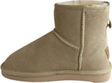 Jillaroo Womens UGG Boots Genuine Sheepskin Suede Leather Moccasins - Beige - 6 V563-GROSBY-401239-BG-6