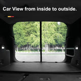 Size S Black Magnetic Car Window Sun Shade Screens & SUV Tailgate Mosquito Net Set - Breathable Bug V888-ELOSUNG23902