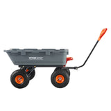 VEVOR Dump Cart, Poly Garden Dump Cart with Easy to Assemble Steel Frame, Dump Wagon with 2-in-1 V952-SLZXTC800B00XSY7GV0