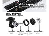 Wanderlite 3Set 20-24-28 Inch with TSA Lock Spinner Travel Suitcase Carry On Hard Shell LUG-ABS-AJ-3SET-WH