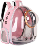 pet products Pet Space Capsule Backpack, Small Medium Cat Puppy Dog Carrier, Transparent Breathable V1107-PETBACKPACK-PINK