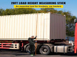 Load Height Measuring Stick 20' Sturdy Truck Height Stick Easy to Read V952-GDSSCLGBD20FT81GGV0