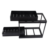 Under Sink Organizer Sliding Pull Out Double Layer Under Sink Countertop Organizer for Bathroom V1294-YM0626-3117220264511