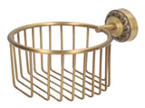 Brass Antique Toilet Roll Holder Punch Free Stable Wall Mount Paper Towel Rack for Bathroom V1294-YM0626-3112220089411