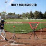 7x7 Baseball Softball Practice Net, Portable Baseball Training Net for Hitting Catching Pitching, V952-77YCDPJXLW77G44GZV0