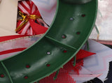 Independence Day Wreath Props Six Bows Patriotic Wreath Memorial Day Pride Garland for Front Door V1294-YM0901-3115240026211