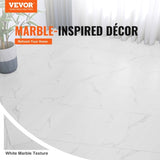 VEVOR Self Adhesive Vinyl Floor Tiles 12 x 12 inch, 50 Tiles 1.5mm Thick Peel & Stick, White Marble V952-ZZYXJDDBDLS5P9FOZV0