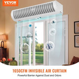 1.2m Commercial Indoor Air Curtain Super Power 2 Speeds 2802m_/h, UL Certified Wall Mounted Air V952-SSFMJGLS48YC00SCAV3