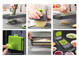 16-In-1 Multi-Functional Vegetable Chopper Professional Onion Chopper with Handle, Kitchen Food V1370-AZ4-25371