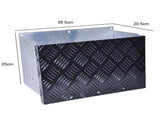 Battery Box Set Sturdy Galvanized Trailer Caravan Boat Spare Part with Lid and Hole for Secure Suits V985-POWERBOX