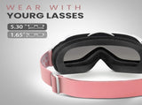 OutdoorMaster OTG Ski Goggles - Over Glasses Ski/Snowboard Goggles for Men, Women & Youth - 100% UV V1168-WJ-094E-WWY8