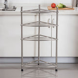 Stainless Steel Bathroom Storage Shelf,Four-Layer Storage Rack, Bathroom Triangular Rack, Washbasin V1161-107890