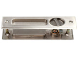 Zinc Alloy Sliding Door Lock Latch Handle Set Bathroom Balcony Cabinet Door Hardware FittingsBrushed V1294-YM0901-3114200066712