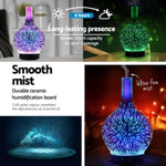 Devanti Ultrasonic Aroma Aromatherapy Diffuser 3D Light Oil Firework Humidifier DIFF-G3-B-BK