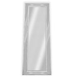 Medium White Beaded Framed Mirror - 70cm x 170cm V292-M-BDD-M-WHITE
