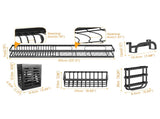 65cm 3 tier Over Single Sink Dish Drying Rack Drainer Kitchen Cutlery Holder Storage Organizer V324-CS-KITRACK65CM