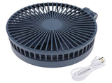 Desktop Folding Fan 3 Speeds USB Rechargeable Punch Free Electric Desktop Oscillating Fan for Home V1294-YM0523-3113220062112
