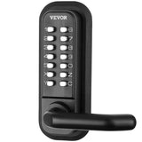 Mechanical Keyless Entry Door Lock, 14 Digit Keypad, Water-proof Zinc Alloy, Double-sided Embedded V952-JXMMSQRSSZMMUEQJ6V0
