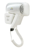Wall Mount Hair Dryer 1200W - White V959-DPHD0001