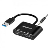 Simplecom DA316A USB to HDMI VGA Video Card Adapter with 3.5mm Audio V1202-V2-HXSI-DA316A