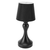 LED Cordless Table Lamp Iron Plastic Pleated Touch Control Stepless Dimmable USB Rechargeable V1294-YM0901-3119240085011