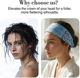 Non Slip Wide Headbands Women, Yoga Headband, Soft Moisture Wicking Stretchy Fashion Hair Bands V1258-DP02-F-853